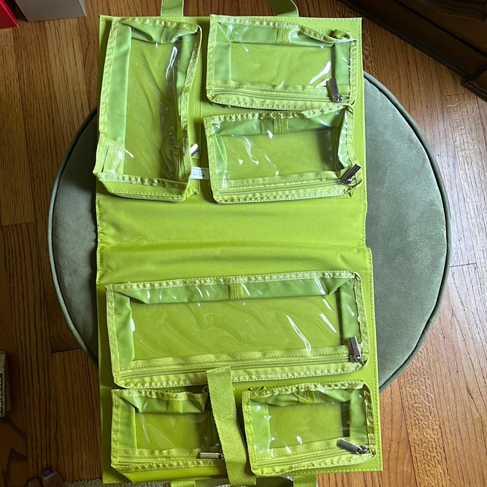 Crate & Barrel hanging toiletries bag. New - never used.